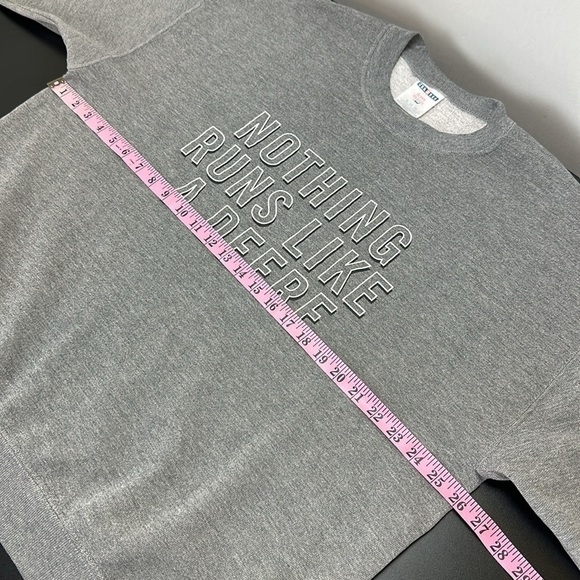 Jerzees NuBlend Gray John Deere Nothing Runs Like a Deere Sweatshirt Graphic XL - Picture 8 of 12